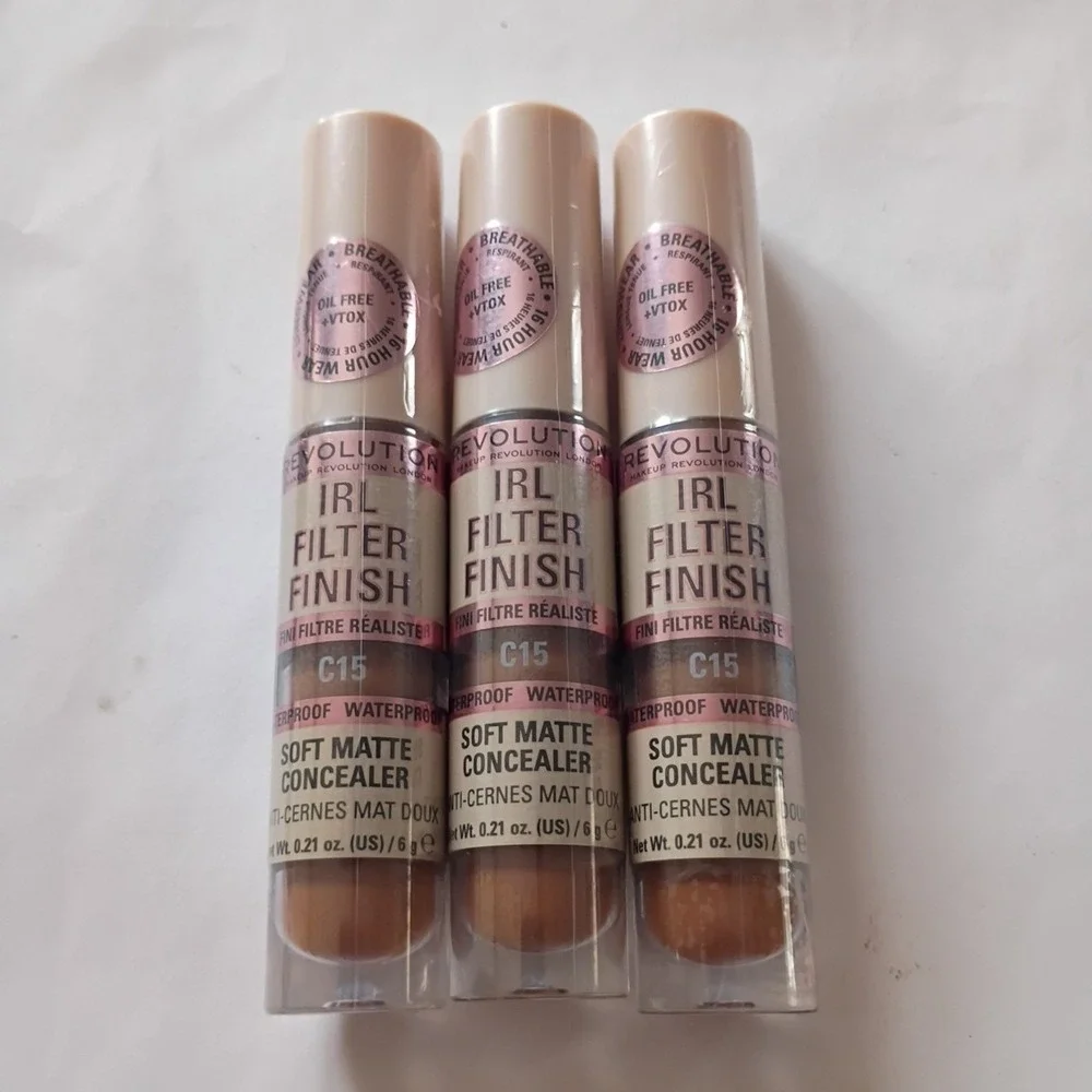 Lot of 3‎ | Revolution IRL Filter Finish Soft Matte Concealer (0.21oz/6g) C13.5